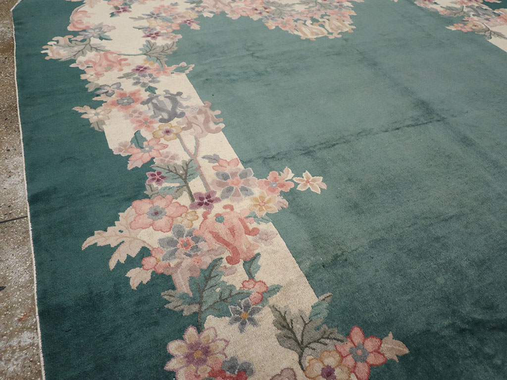 Vintage Chinese Art Deco Room Size Carpet, No.33001 - Staging