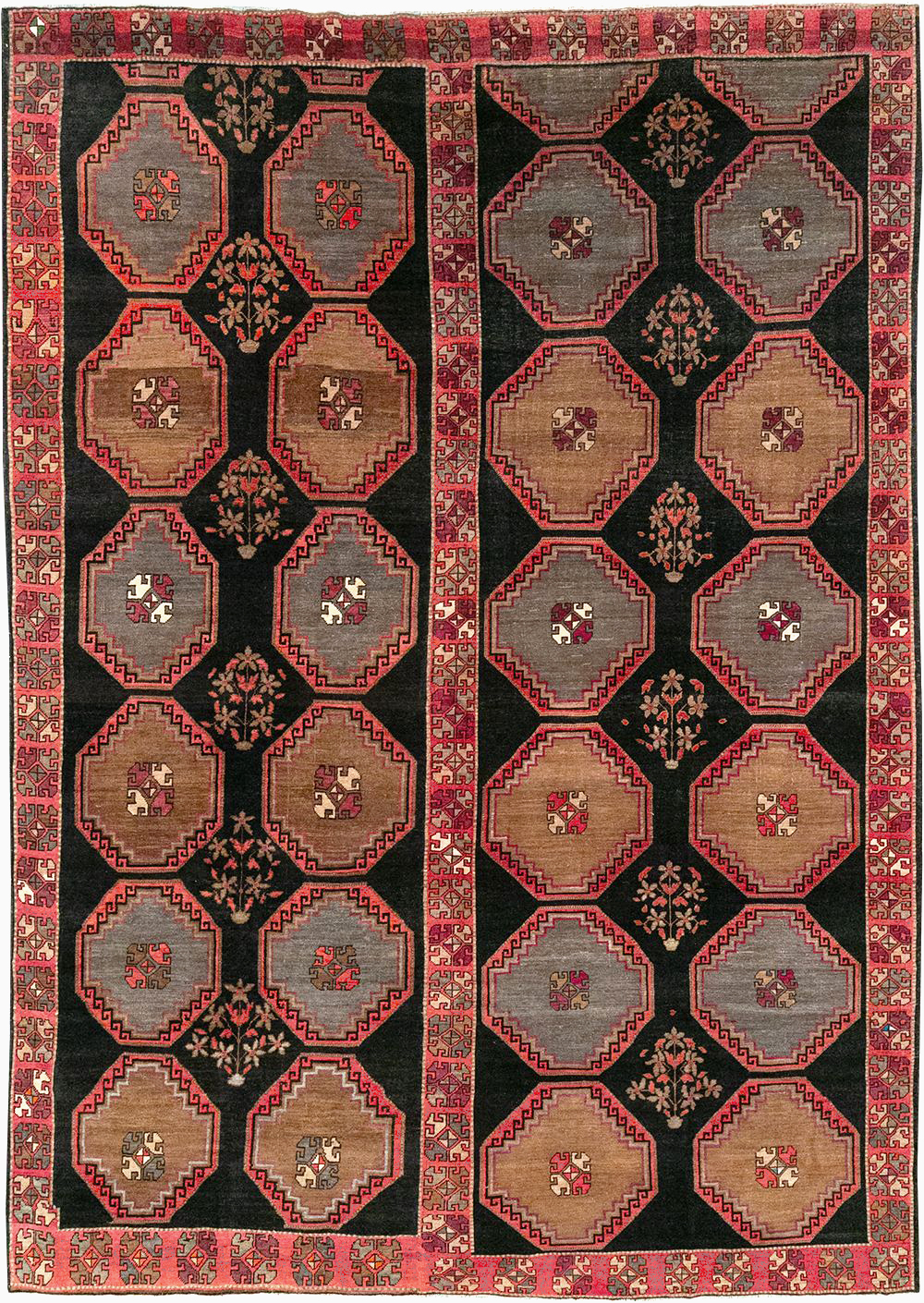Vintage Turkish Anatolian Large Carpet, No.33004 - Staging