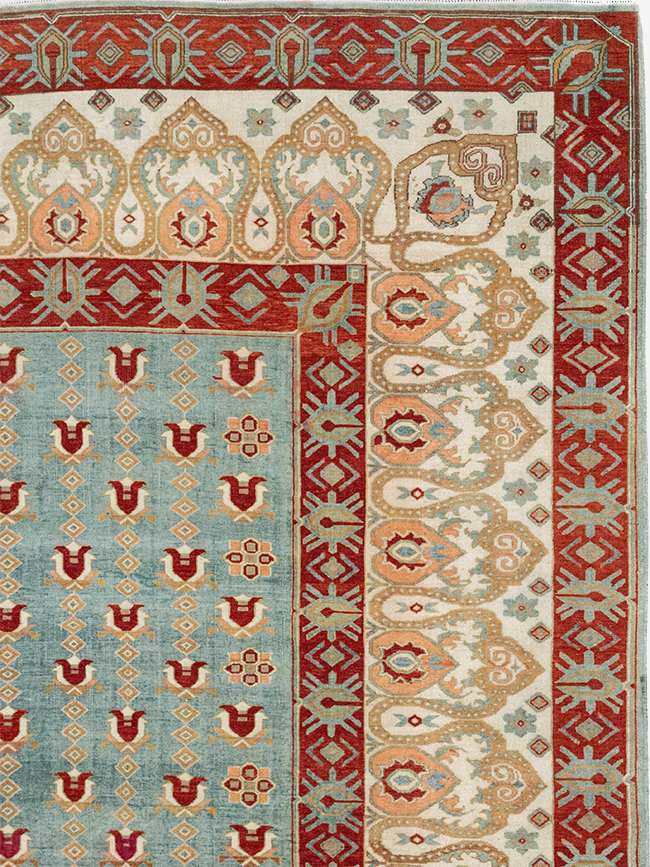 Vintage Turkish Anatolian Room Size Carpet, No.33005 - Staging