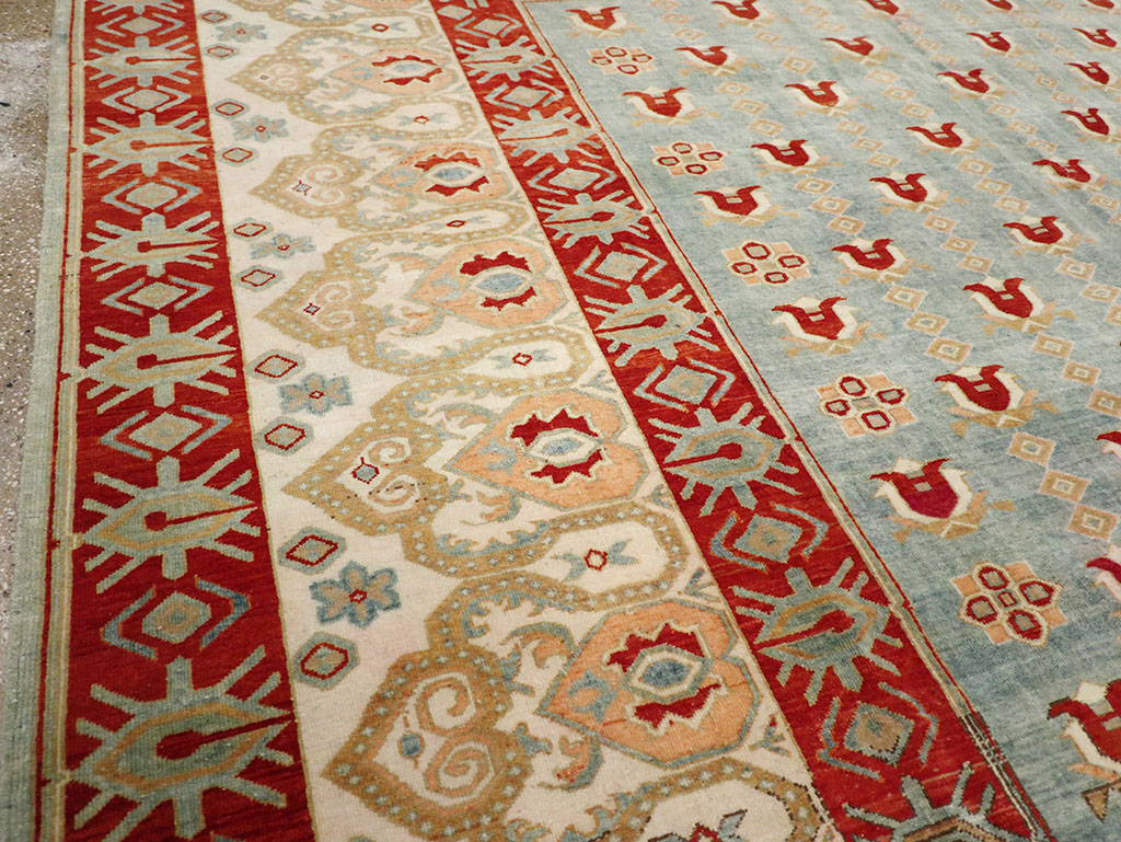 Vintage Turkish Anatolian Room Size Carpet, No.33005 - Staging