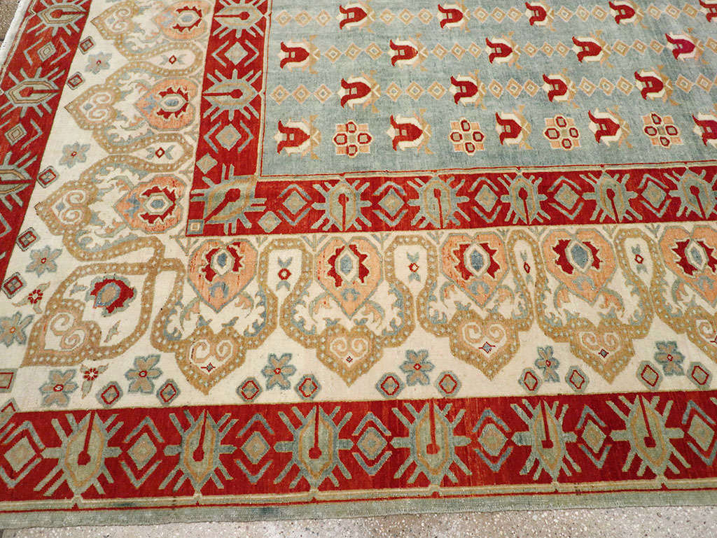 Vintage Turkish Anatolian Room Size Carpet, No.33005 - Staging