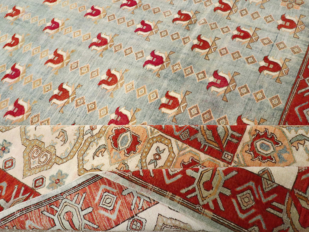 Vintage Turkish Anatolian Room Size Carpet, No.33005 - Staging