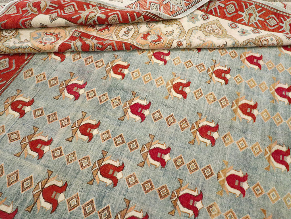 Vintage Turkish Anatolian Room Size Carpet, No.33005 - Staging