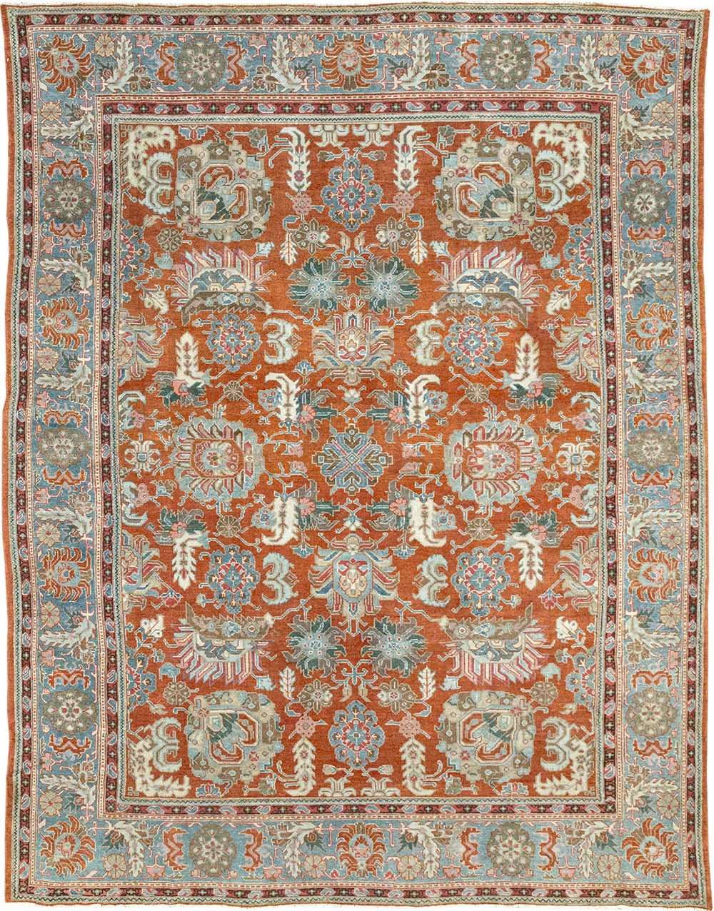 Antique Persian Malayer Accent Carpet, No.33006 - Staging