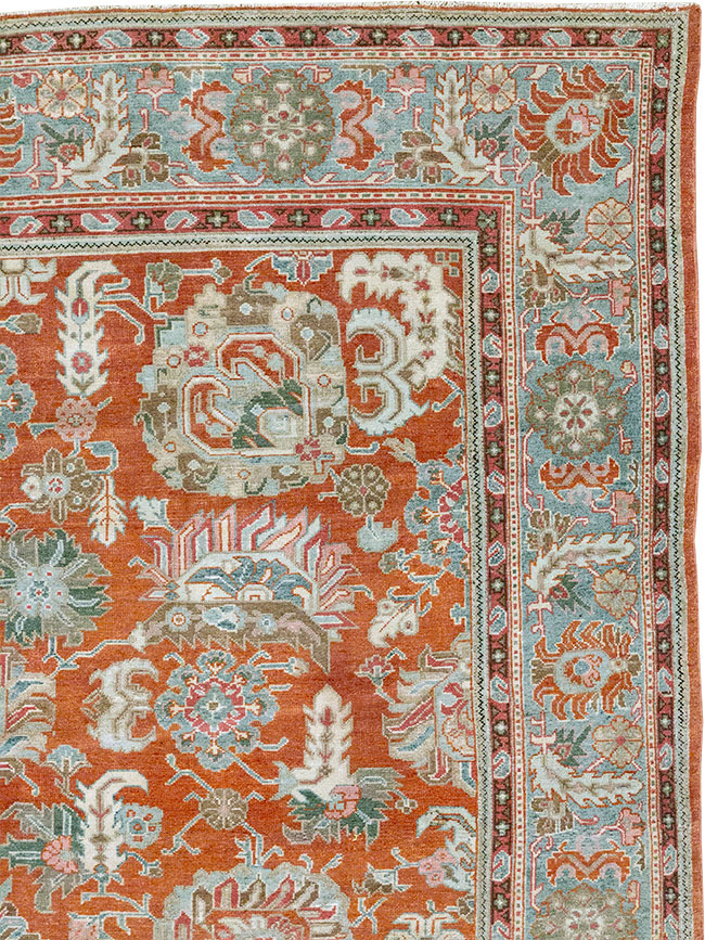 Antique Persian Malayer Accent Carpet, No.33006 - Staging