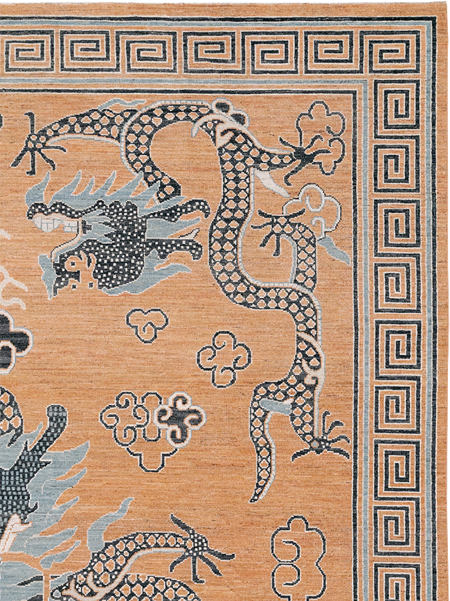 Modern East Turkestan Khotan Pictorial Room Size Carpet, No.33010 - Staging