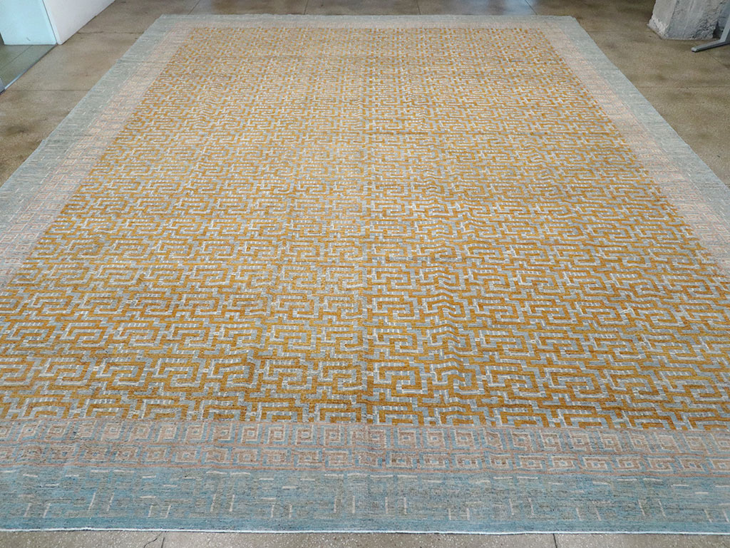 Modern East Turkestan Khotan Oversize Carpet, No.33012 - Staging