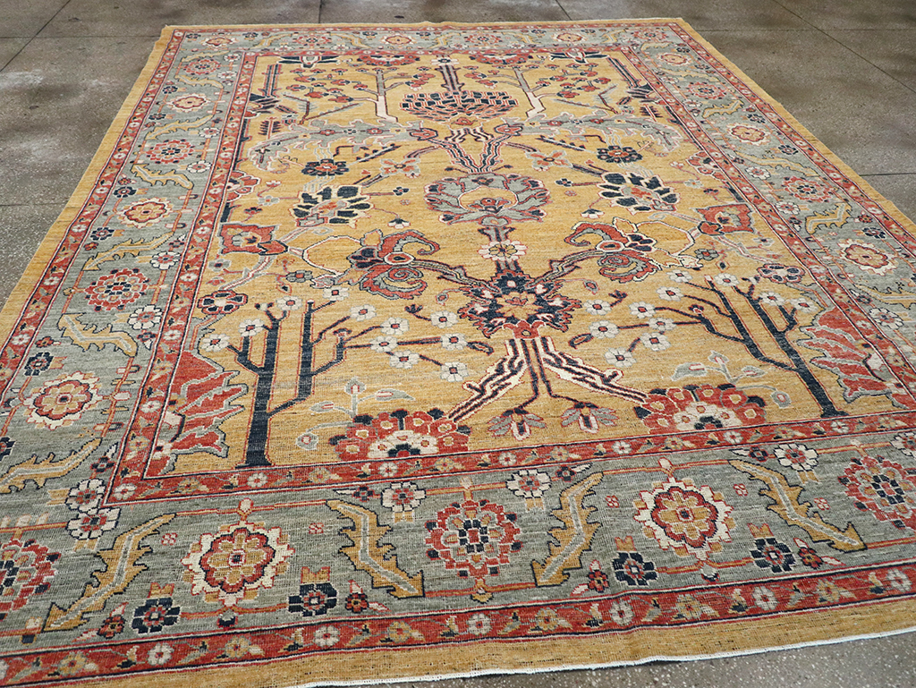 Modern East Turkestan Khotan Room Size Carpet, No.33016 - Staging