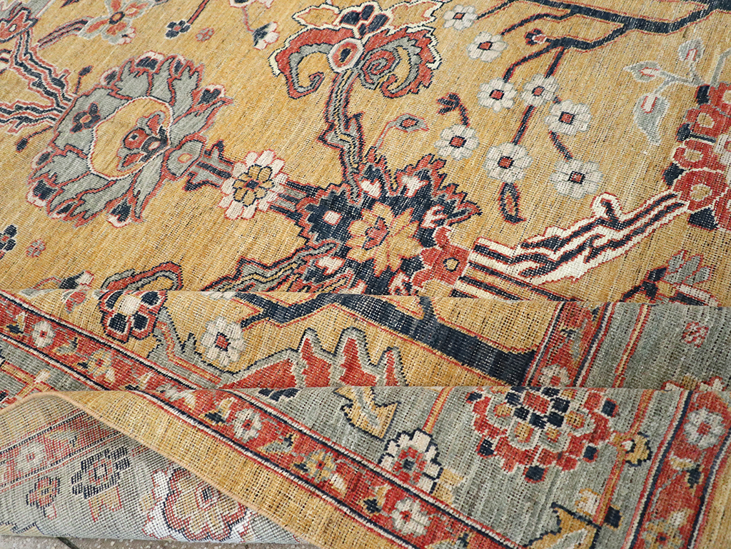 Modern East Turkestan Khotan Room Size Carpet, No.33016 - Staging