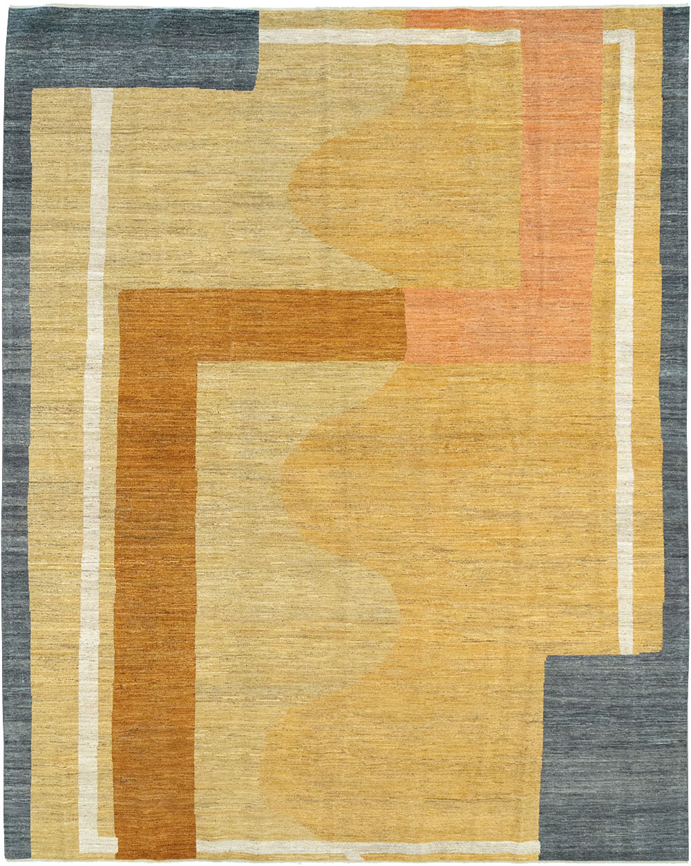 Modern East Turkestan Art Deco Room Size Carpet, No.33018 - Staging