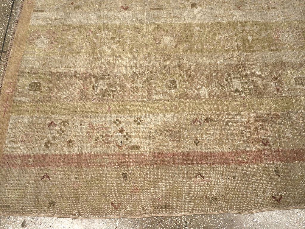 Antique Turkish Ghiordes Room Size Carpet, No.33020 - Staging