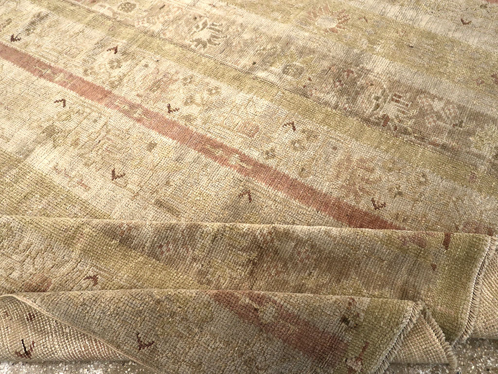 Antique Turkish Ghiordes Room Size Carpet, No.33020 - Staging