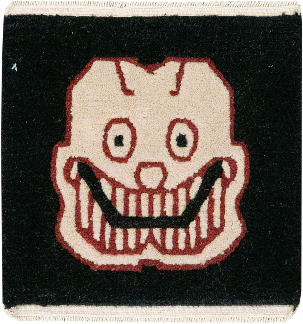 Vintage Tibetan Pictorial Rug (Pair: 1 of 2), No.33022 - Staging