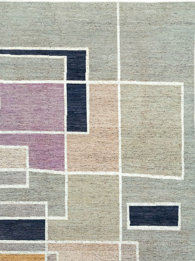 Modern East Turkestan Khotan Room Size Carpet, No.33026 - Staging