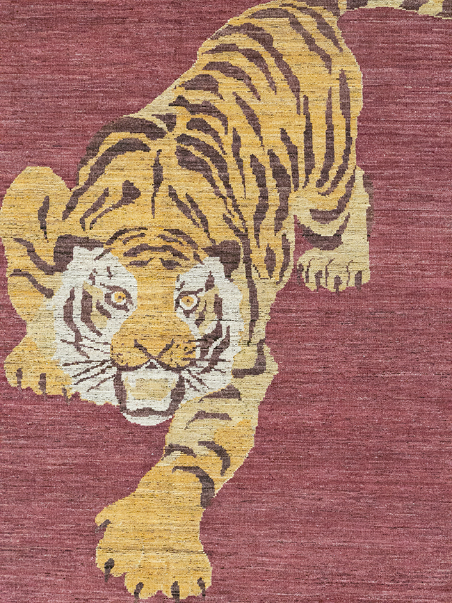 Modern East Turkestan Khotan Pictorial Room Size Carpet, No.33027 - Staging