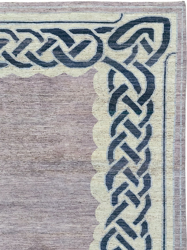 Modern East Turkestan Khotan Room Size Carpet, No.33030 - Staging