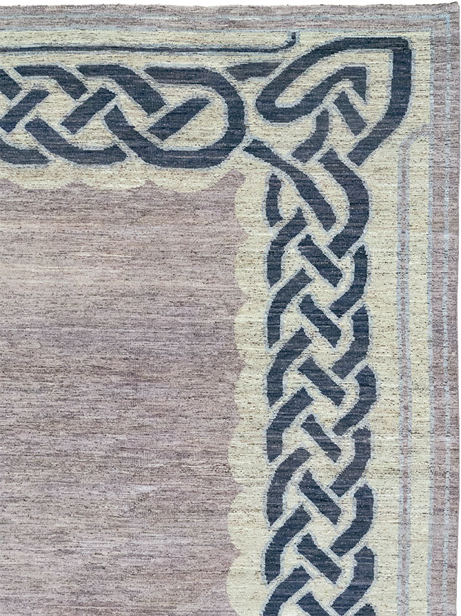 Modern East Turkestan Khotan Room Size Carpet, No.33030 - Staging
