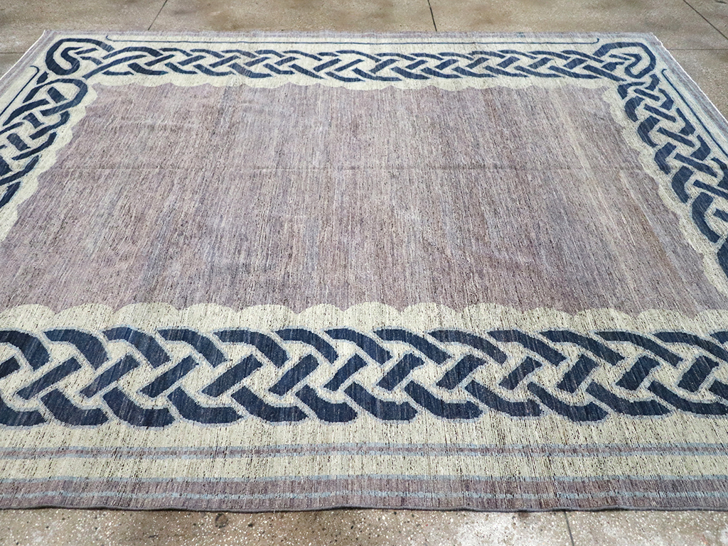 Modern East Turkestan Khotan Room Size Carpet, No.33030 - Staging