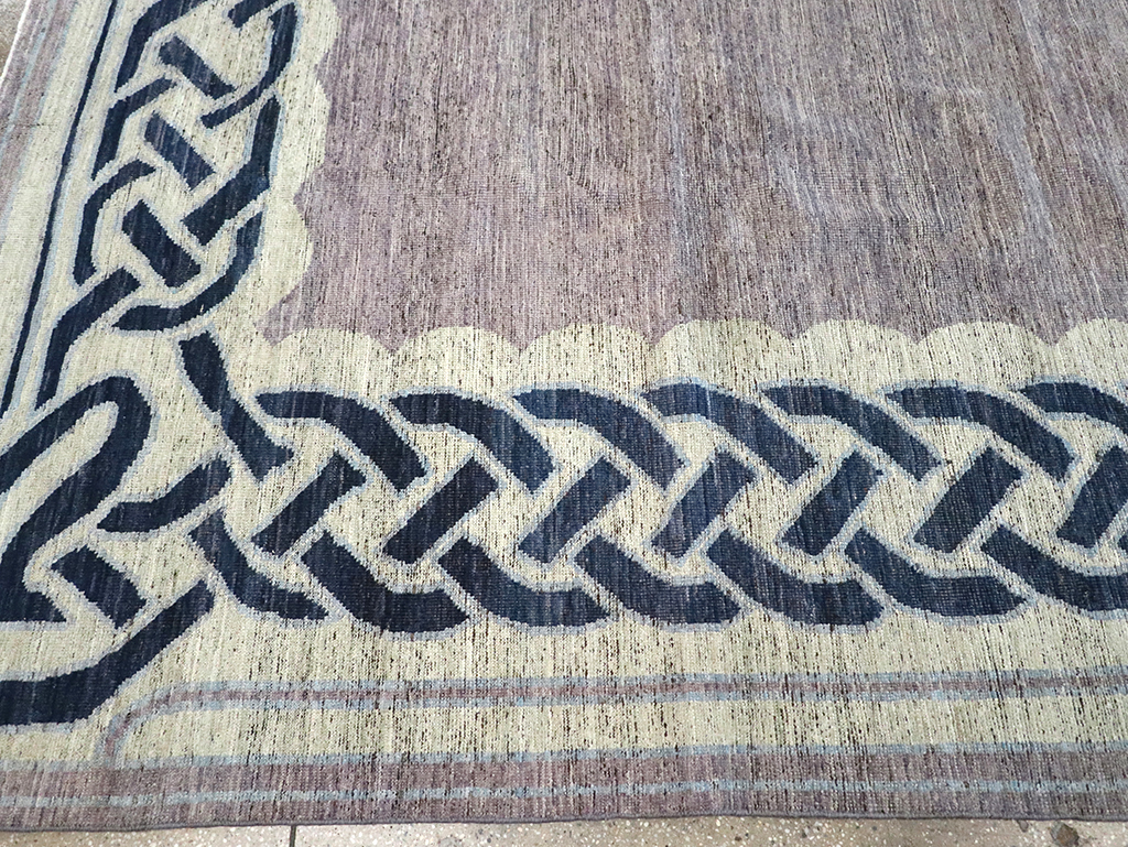 Modern East Turkestan Khotan Room Size Carpet, No.33030 - Staging