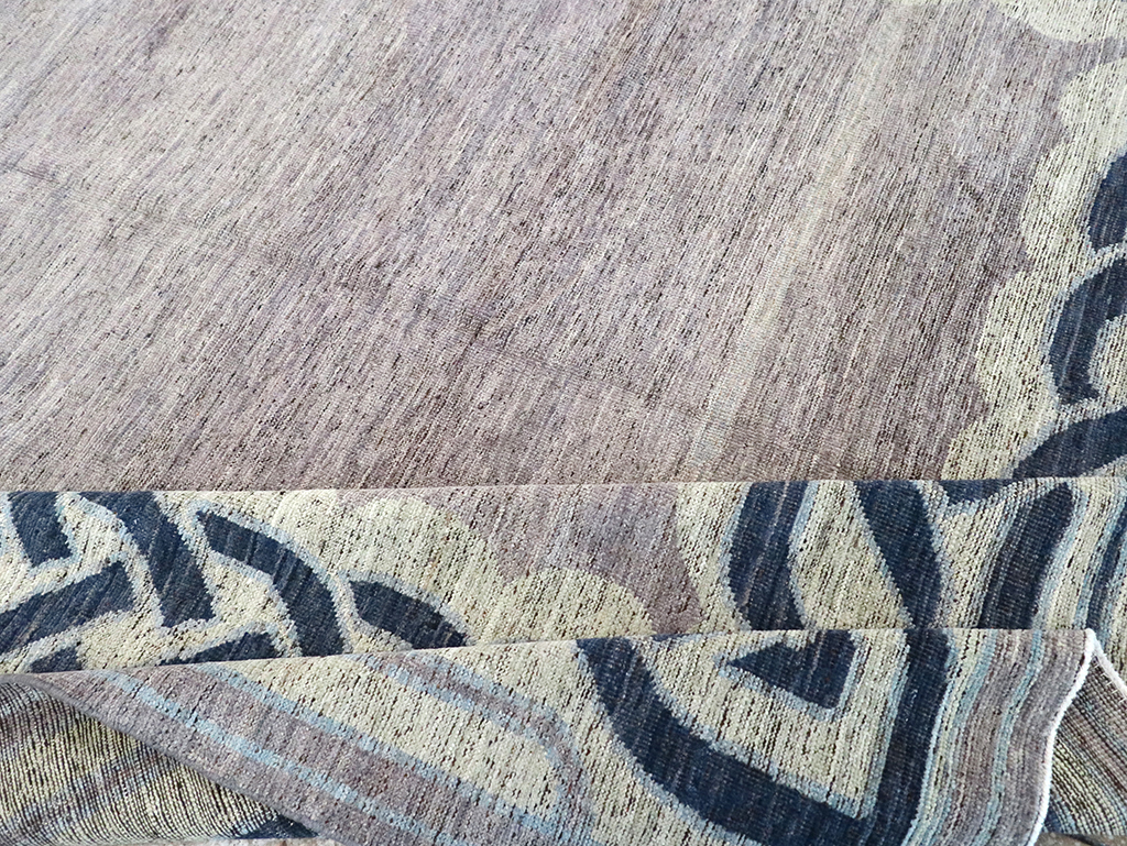 Modern East Turkestan Khotan Room Size Carpet, No.33030 - Staging