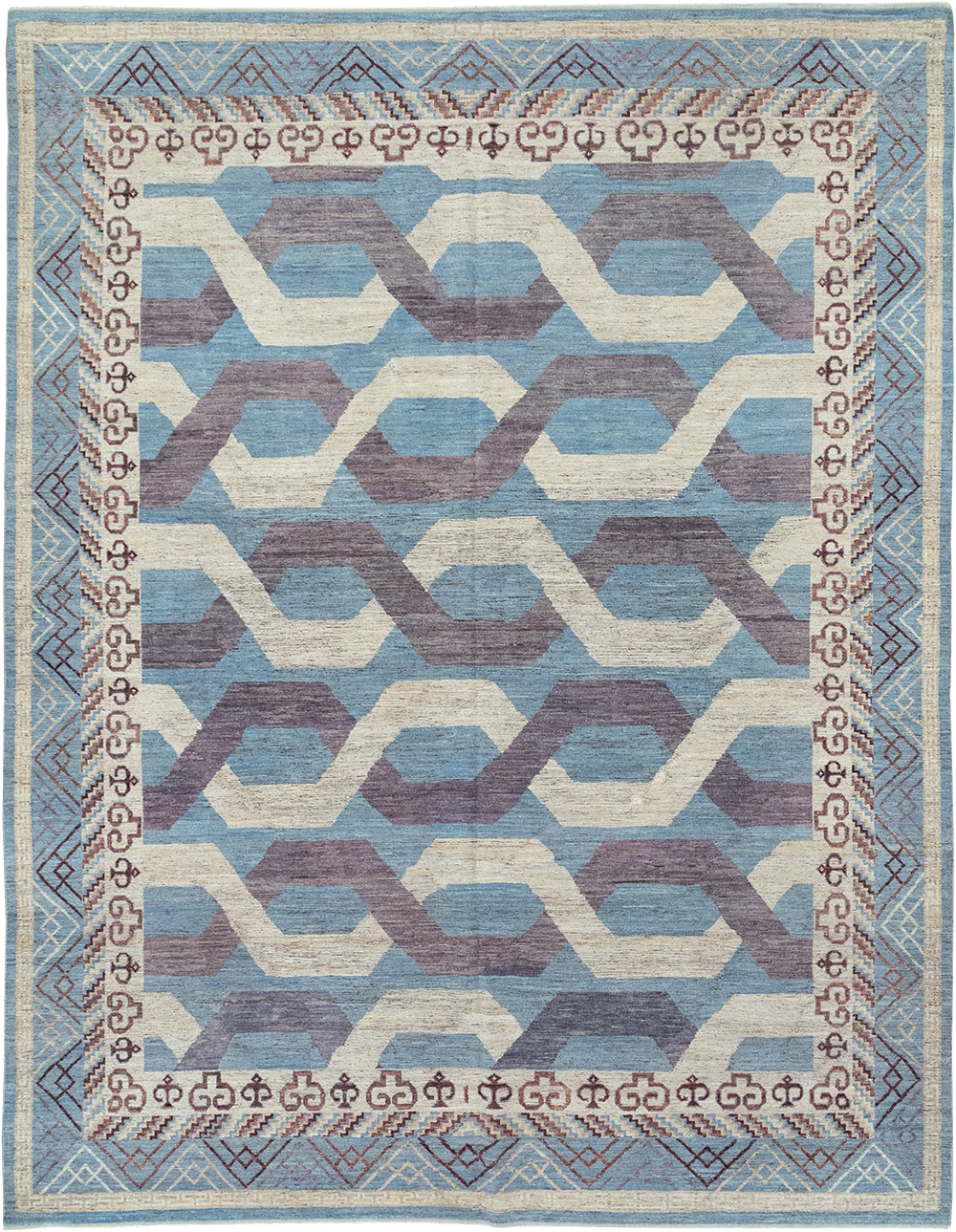 Modern East Turkestan Khotan Room Size Carpet, No.33035 - Staging