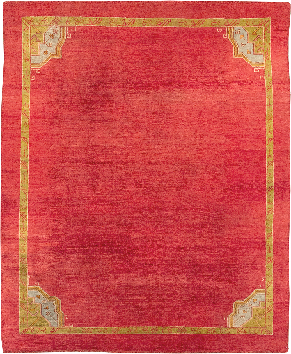 Antique Turkish Oushak Room Size Carpet, No.33037 - Staging