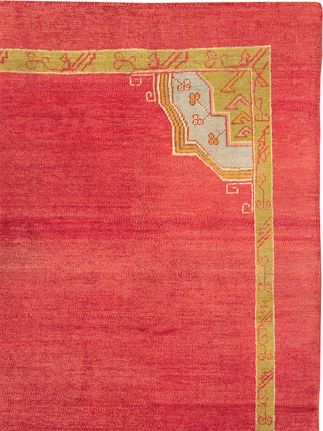 Antique Turkish Oushak Room Size Carpet, No.33037 - Staging