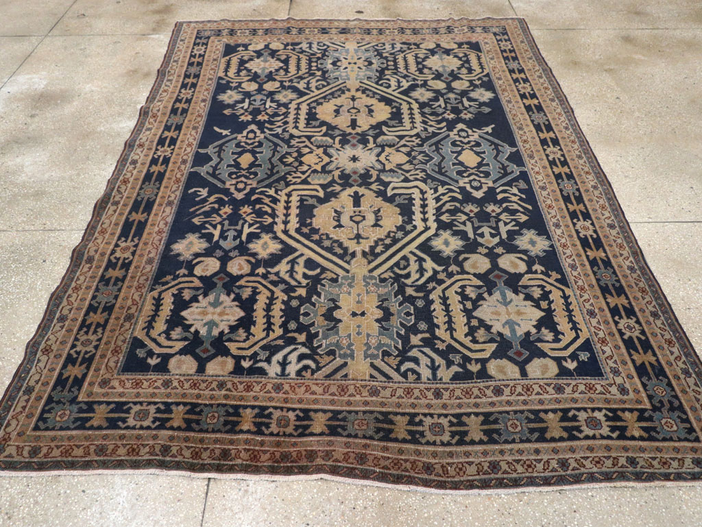 Vintage Indian Lahore Accent Rug, No.33046 - Staging
