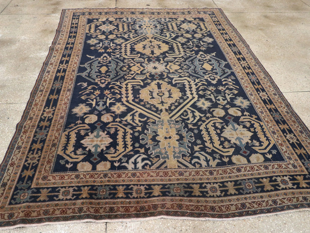 Vintage Indian Lahore Accent Rug, No.33046 - Staging