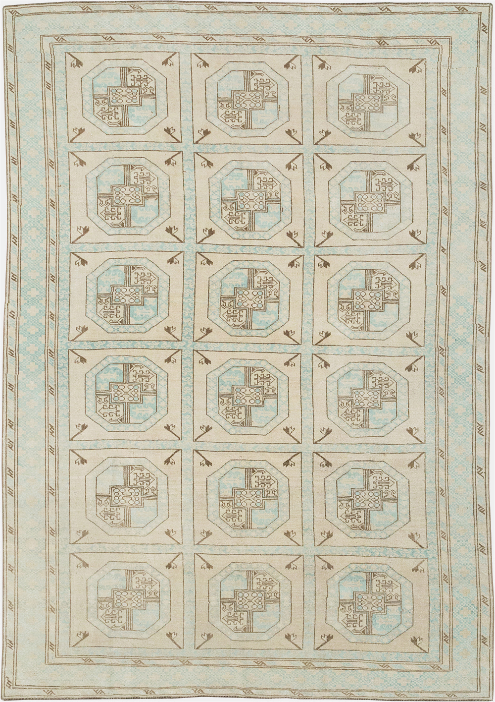 Vintage Turkish Anatolian Accent Rug, No.33049 - Staging