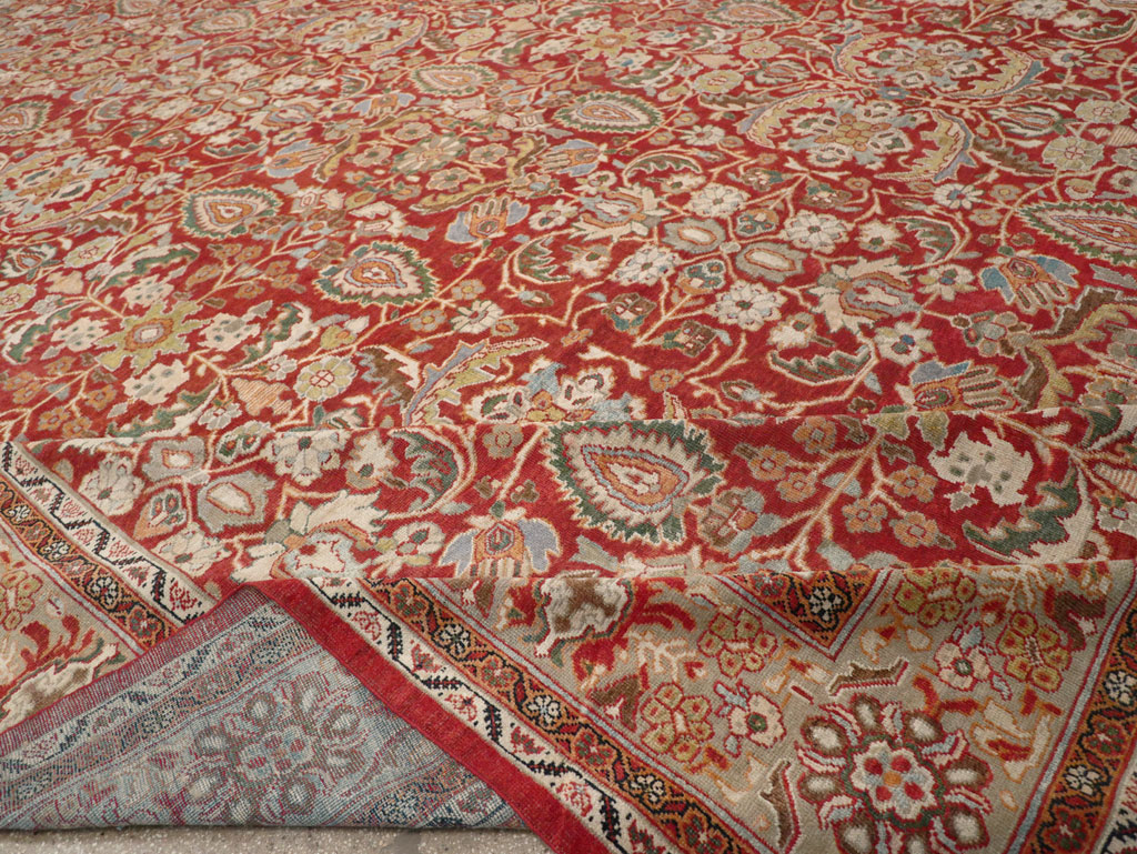 Antique Persian Mahal Oversize Carpet, No.33053 - Staging