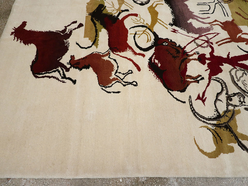 Mid-20th Century Art Deco Carpet: Caverna By Olga Fisch, No.33056 - Staging