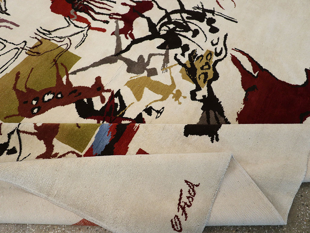 Mid-20th Century Art Deco Carpet: Caverna By Olga Fisch, No.33056 - Staging