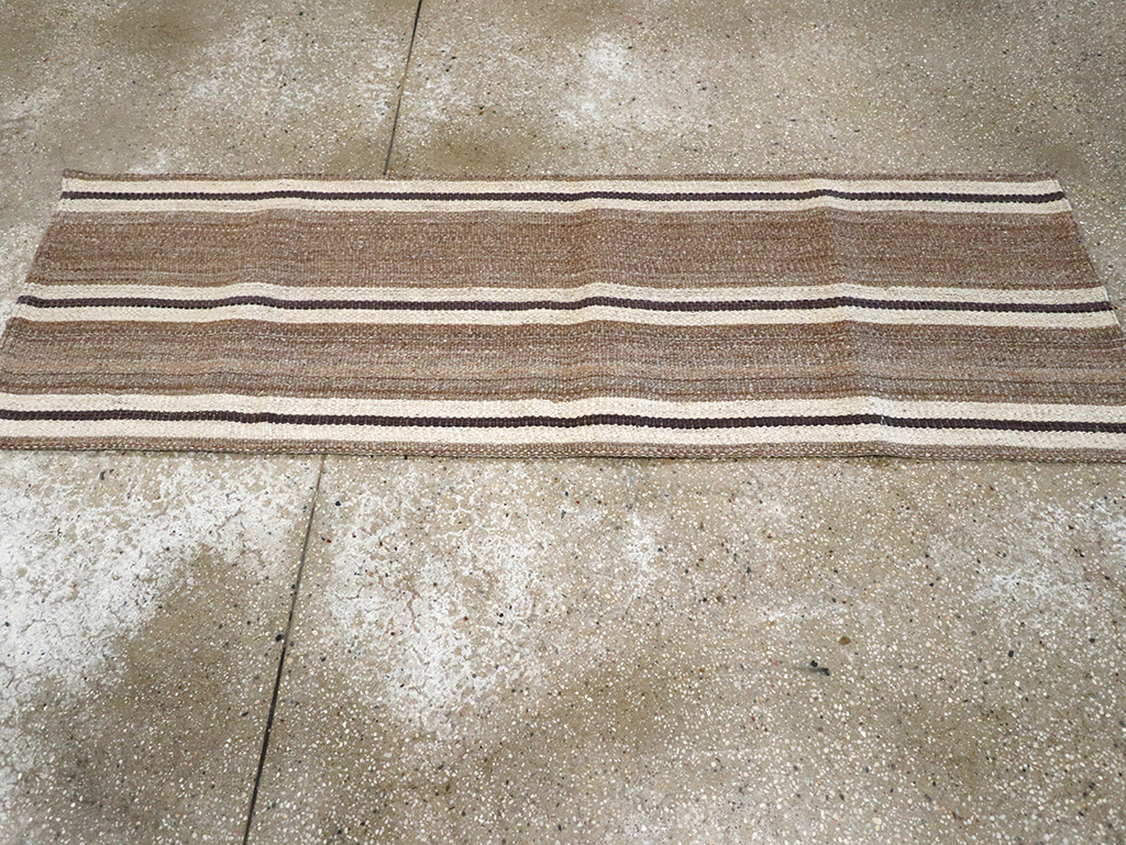 Vintage Turkish Flatweave Kilim Runner, No.33061 - Staging