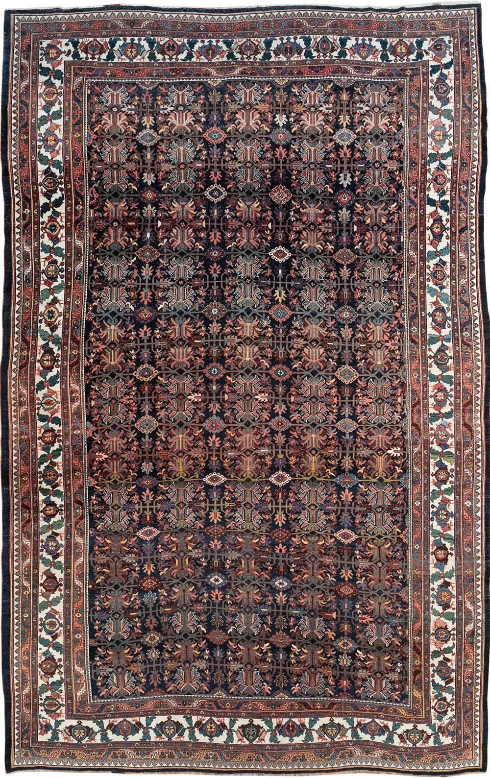 Antique Persian Kurd Bidjar Large Carpet, No.33062 - Staging