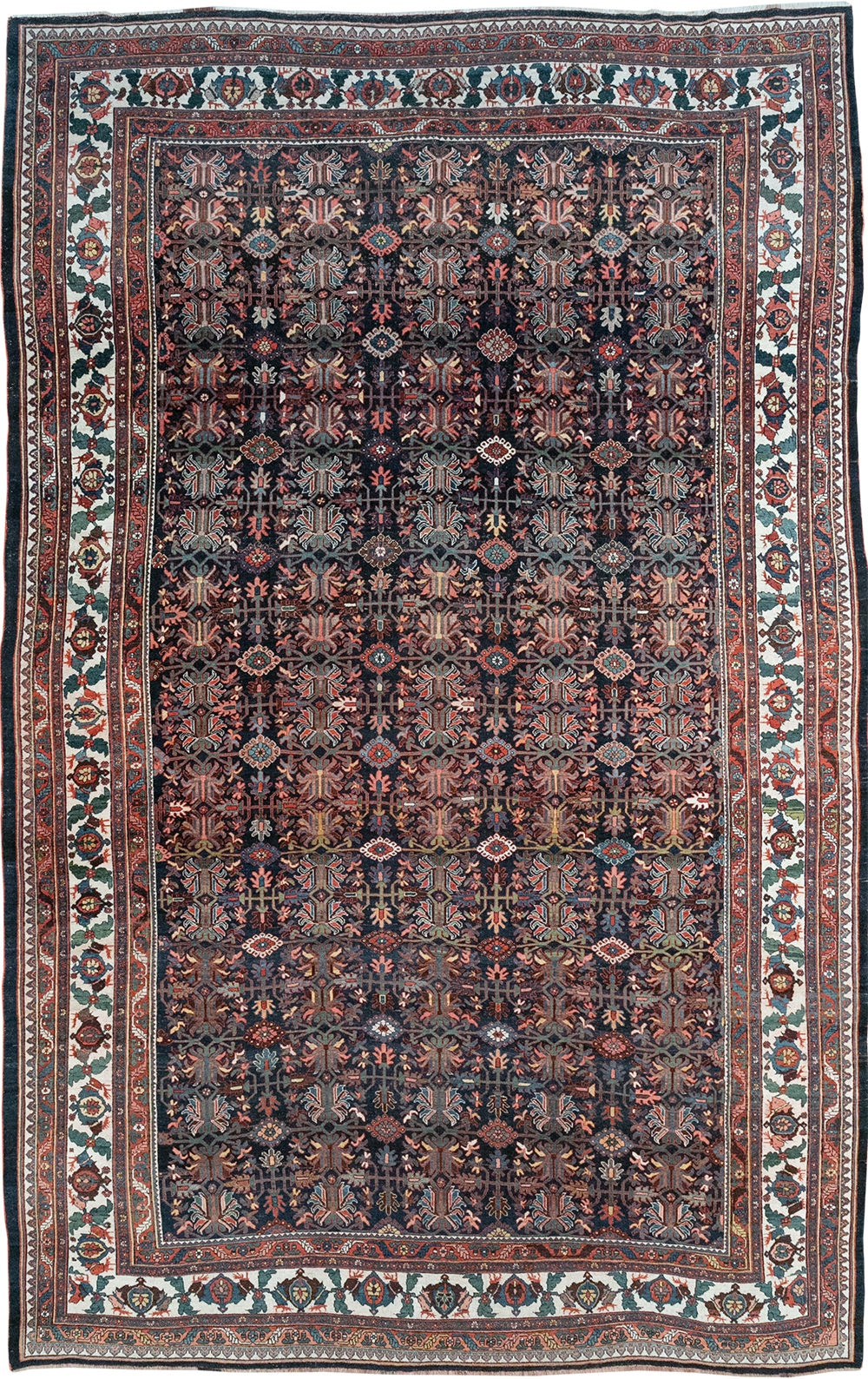 Antique Persian Kurd Bidjar Large Carpet, No.33062 - Staging