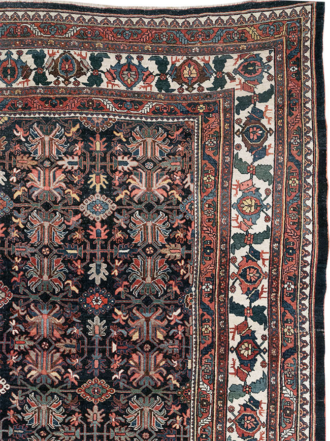 Antique Persian Kurd Bidjar Large Carpet, No.33062 - Staging