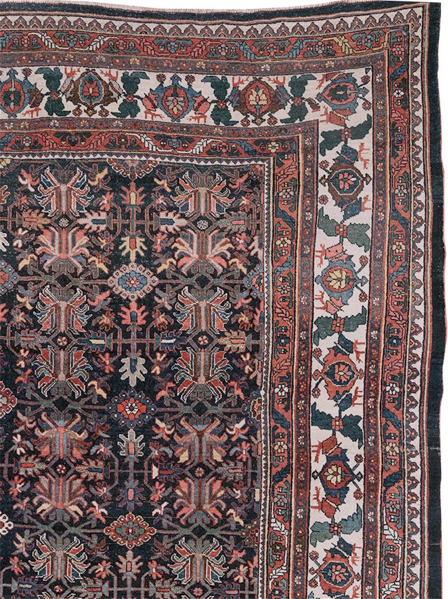 Antique Persian Kurd Bidjar Large Carpet, No.33062 - Staging