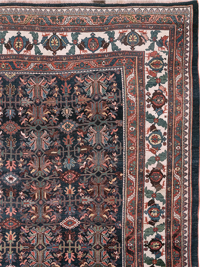 Antique Persian Kurd Bidjar Large Carpet, No.33062 - Staging