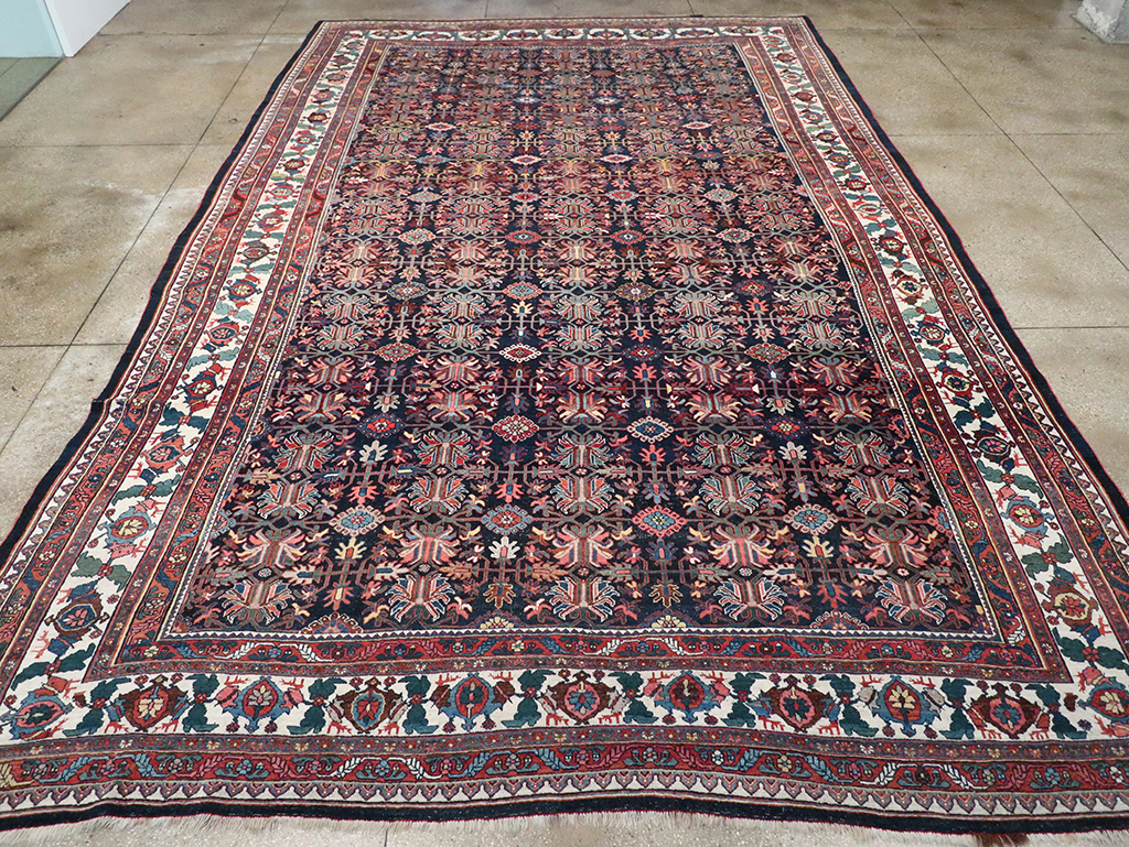 Antique Persian Kurd Bidjar Large Carpet, No.33062 - Staging