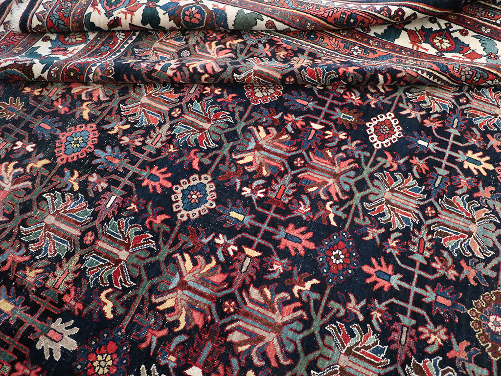 Antique Persian Kurd Bidjar Large Carpet, No.33062 - Staging