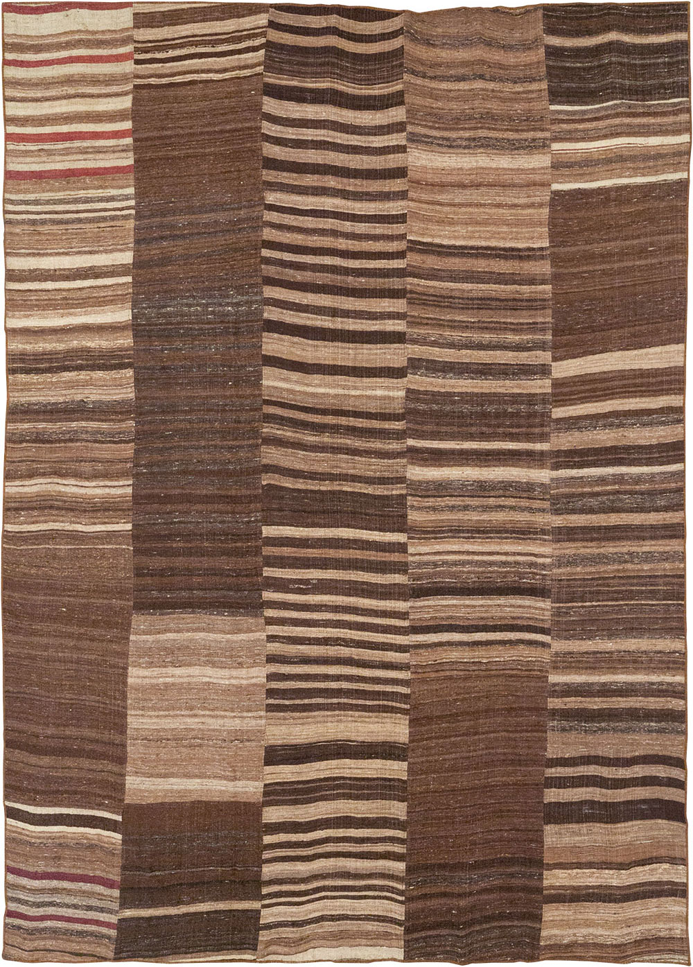 Vintage Turkish Flatweave Kilim Room Size Carpet, No.33069 - Staging