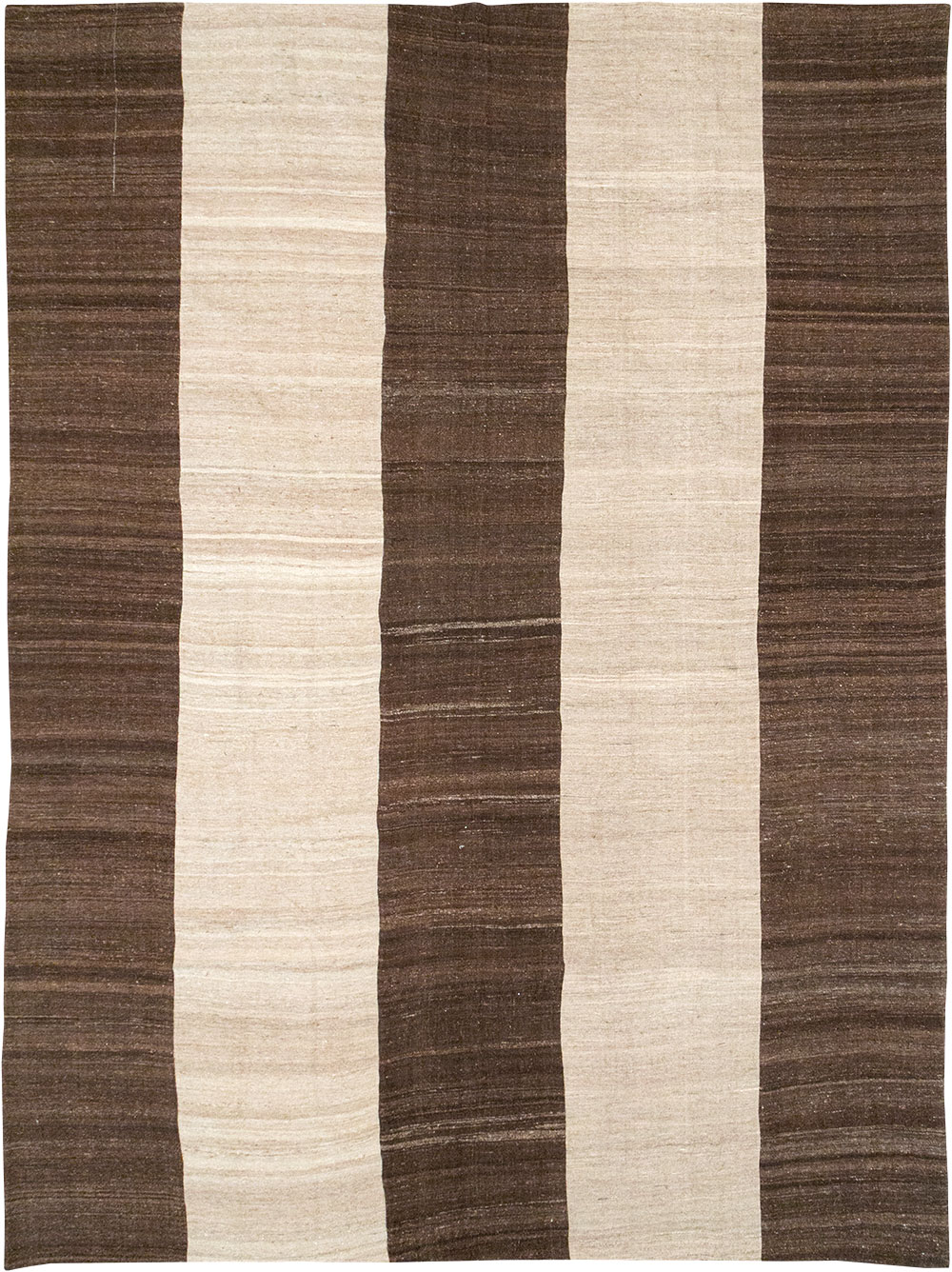 Vintage Turkish Flatweave Kilim Room Size Carpet, No.33070 - Staging