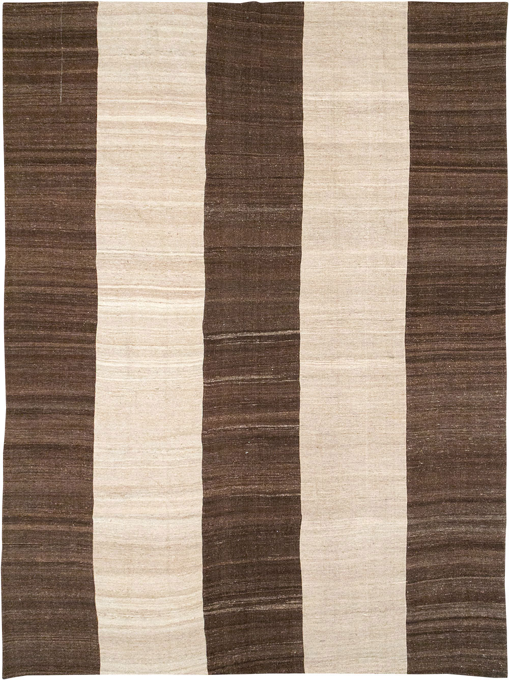Vintage Turkish Flatweave Kilim Room Size Carpet, No.33070 - Staging