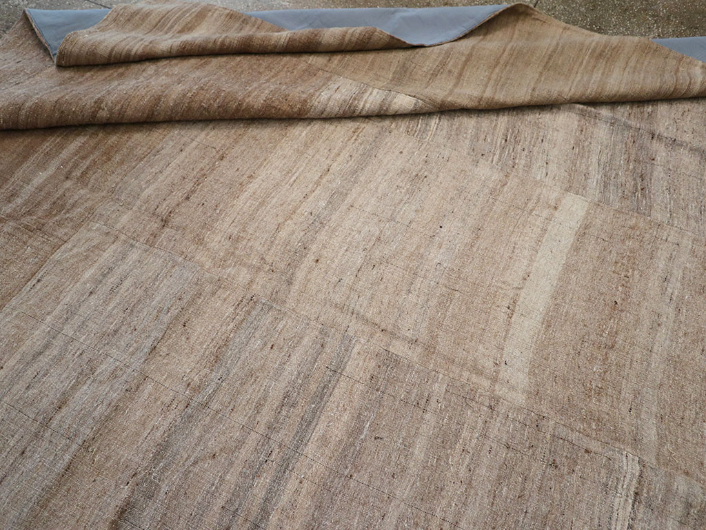 Vintage Turkish Flatweave Kilim Room Size Carpet, No.33074 - Staging