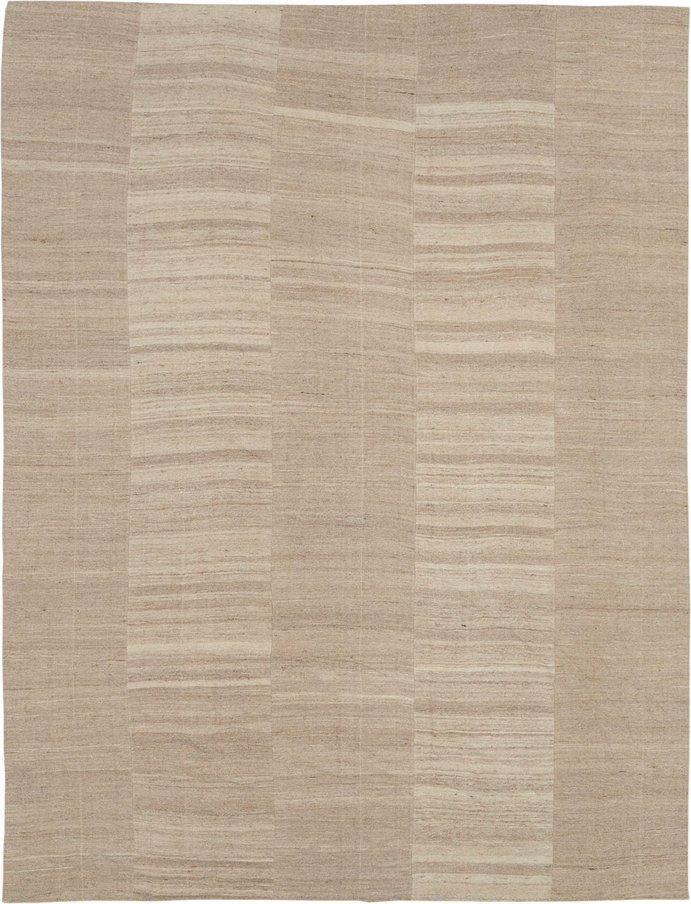 Vintage Turkish Flatweave Kilim Room Size Carpet, No.33077 - Staging