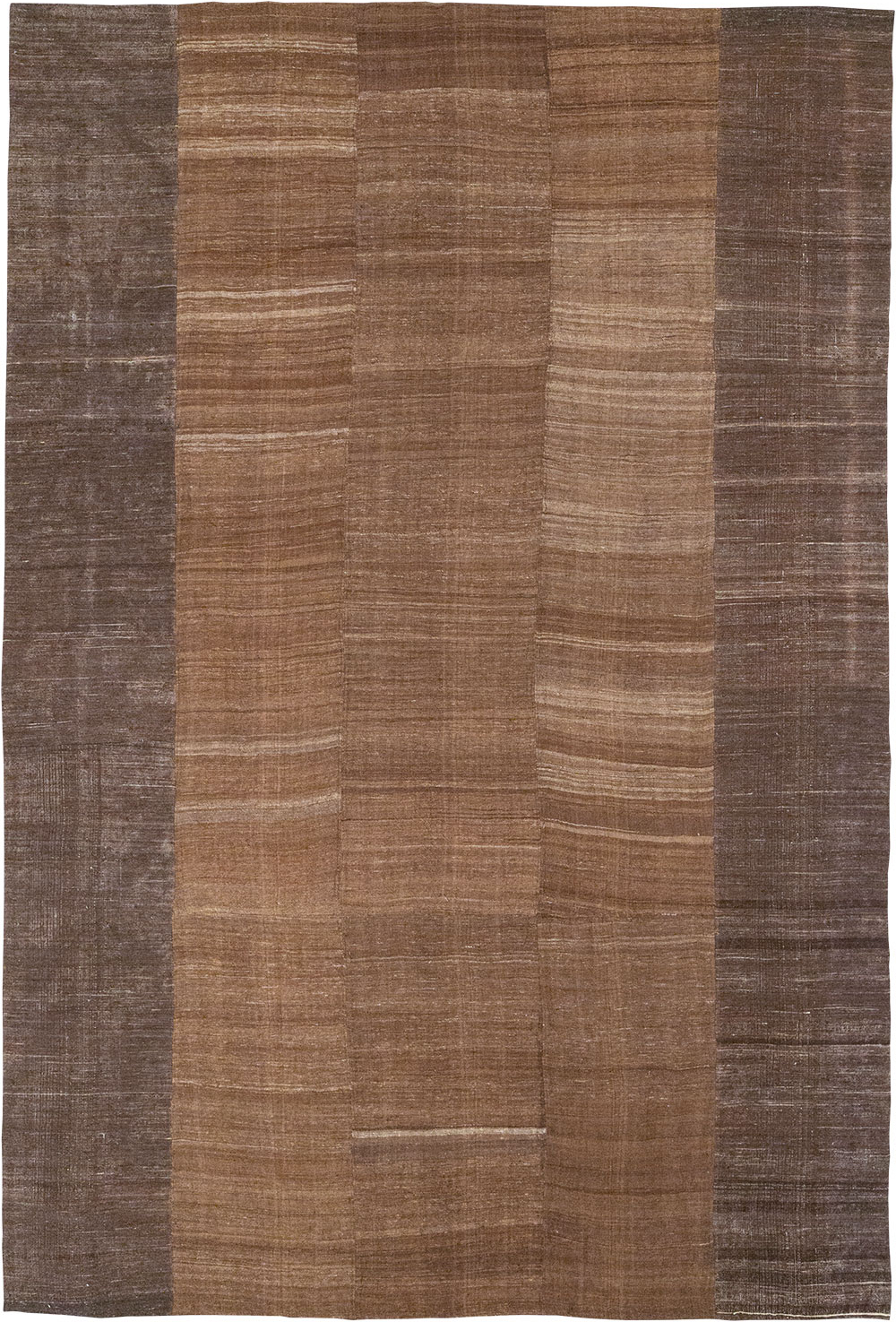 Vintage Turkish Flatweave Kilim Room Size Carpet, No.33078 - Staging