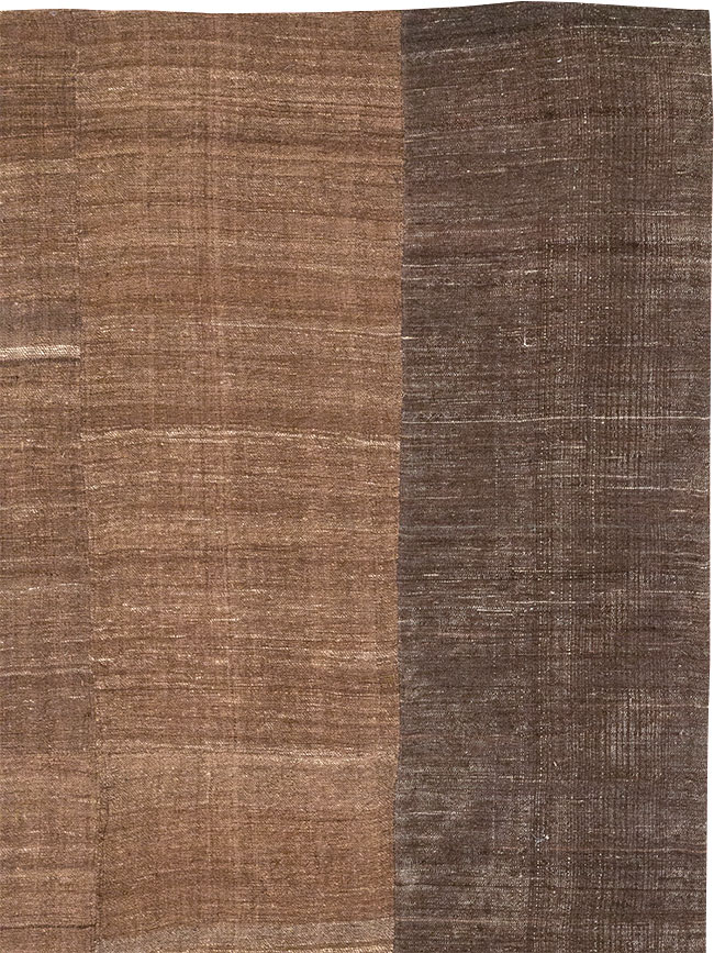 Vintage Turkish Flatweave Kilim Room Size Carpet, No.33078 - Staging