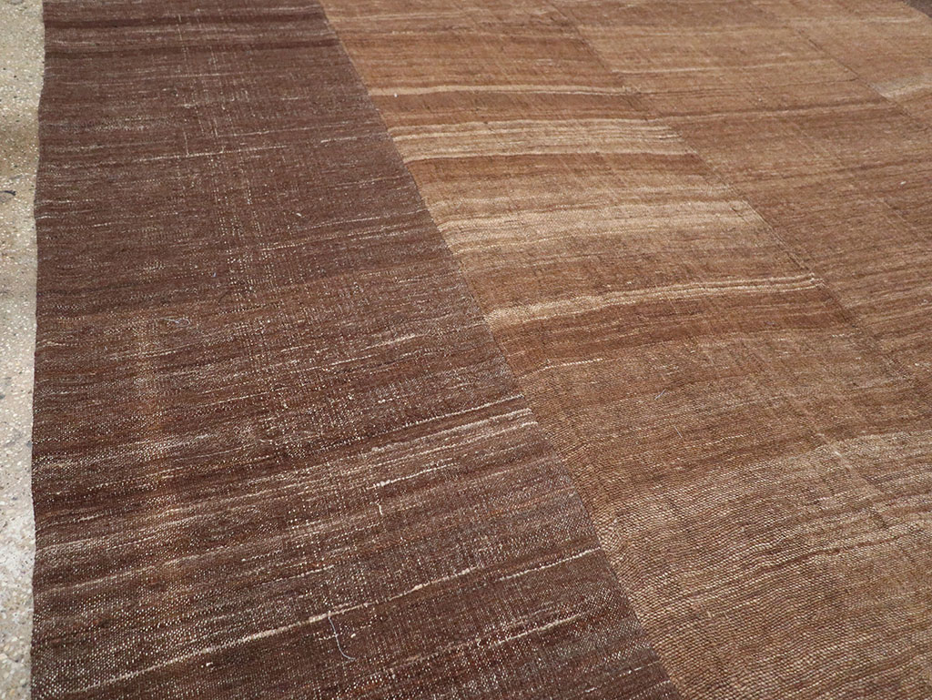 Vintage Turkish Flatweave Kilim Room Size Carpet, No.33078 - Staging