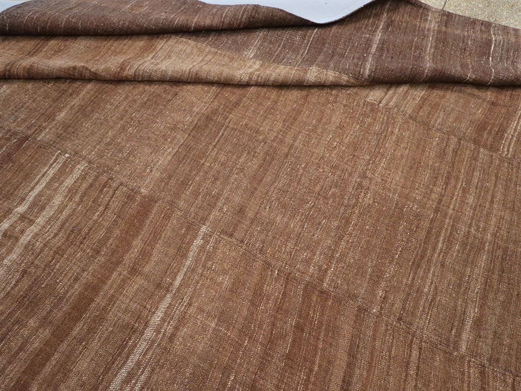 Vintage Turkish Flatweave Kilim Room Size Carpet, No.33078 - Staging